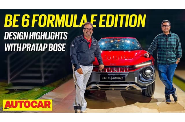 Pratap Bose on design highlights of the new Mahindra BE 6 Formula E Edition 